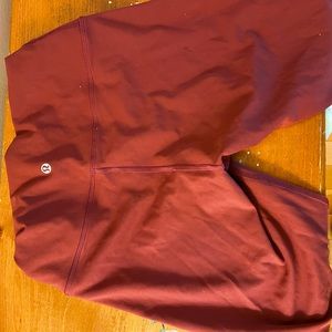 Lululemon tights | BRAND NEW | WunderUnder | Burgundy | Full Length | Size 10